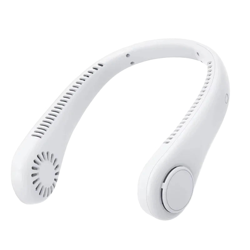 Breezio | מאוורר צוואר בלי להבים – טעינת USB-C + תצוגה דיגיטלית